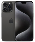 iPhone 15 Pro Titane noir 128 GB Parfait état - smartphone reconditionné Apple